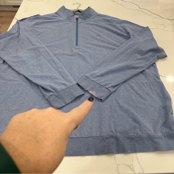 TravisMathew "Cloud 2.0" Quarter Zip Pullover - Men's 3XL - Picture 13 of 13